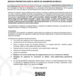 Medidas preventivas para el brote de sarampión en Tlaxcala