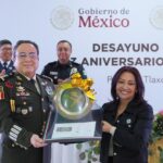 GOBERNADORA LORENA CUÉLLAR ASISTE AL 113 ANIVERSARIO DEL EJÉRCITO; RECIBE RESPALDO DE LAS FUERZAS ARMADAS EN TLAXCALA